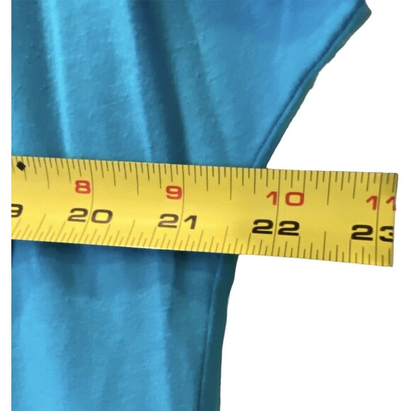 Real Comfort Womens Bundle 2 Tees Kelly Green Turq Cap sleeves XL Embroidery NEW - Picture 8 of 10